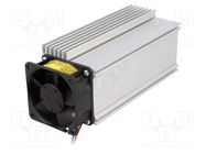 Heatsink: extruded; L: 150mm; W: 75.5mm; H: 65.8mm; aluminium; raw FISCHER ELEKTRONIK