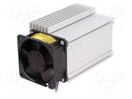 Heatsink: extruded; L: 100mm; W: 75.5mm; H: 65.8mm; aluminium; raw FISCHER ELEKTRONIK