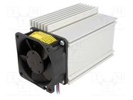 Heatsink: extruded; L: 100mm; W: 75.5mm; H: 65.8mm; aluminium; raw FISCHER ELEKTRONIK