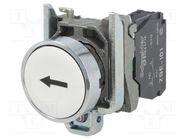 Switch: push-button; 22mm; NO; flat; Harmony XB4; white; Ø22mm SCHNEIDER ELECTRIC