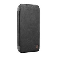 Etui Nillkin Qin Prop Leather iPhone 16 Pro (czarny), Nillkin