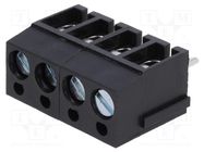 PCB terminal block; angled 90°; 5mm; ways: 4; on PCBs; 2.5mm2; 24A DEGSON ELECTRONICS