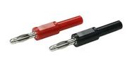 BANANA PLUG ADAPTER, 4MM, 60VDC, BLK/RED