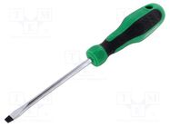 Screwdriver; slot; SL 5; 100mm GOLDTOOL