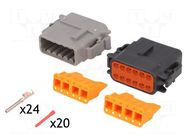 Connector: automotive; EEC; PIN: 2x12; for cable; crimped DEUTSCH