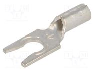 Tip: fork; M3,5; crimped; for cable; non-insulated; copper; 3.66mm KEYSTONE