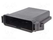 Enclosure for connectors: specialist; screw; black; DTM,EEC DEUTSCH