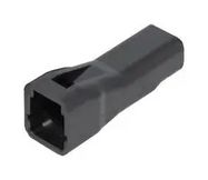 CONN HOUSING, TAB, 2POS, 1.5MM, PBT/BLK
