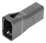 CONN HOUSING, TAB, 4POS, 1.5MM, PBT/BLK