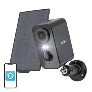 Wireless 3MP WiFi outdoor camera ieGeek ZS-GX3S black with solar panel, ieGeek