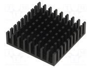 Heatsink: extruded; black; L: 35mm; W: 35mm; H: 10mm; aluminium FISCHER ELEKTRONIK