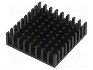 Heatsink: extruded; black; L: 35mm; W: 35mm; H: 10mm; 15.7K/W FISCHER ELEKTRONIK