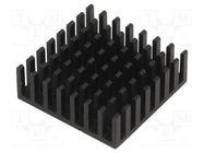 Heatsink: extruded; black; L: 29mm; W: 29mm; H: 10mm; aluminium FISCHER ELEKTRONIK