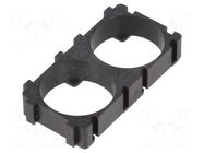 Clip; 18650; polypropylene; 42x22x8mm BTO