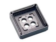 PLCC SOCKET, 68POS, 1.27MM, BLACK, SMT