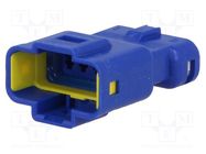 Connector: wire-wire; 560,E-Seal; male; plug; for cable; blue; IP67 EDAC