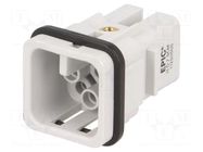 Connector: HDC; contact insert; male; EPIC H-D; PIN: 8; 10A; 60V LAPP