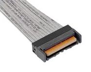 CABLE ASSY, 500MM, BLACK, MCIO PLUG-PLUG