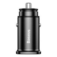 Baseus Square smart car charger 2x USB QC3.0 Quick Charge 3.0 SCP AFC 30W black (CCALL-DS01), Baseus