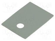 Heat transfer pad: silicone; TO220; 0.4K/W; L: 18mm; W: 13mm; 10kV 