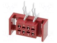 Connector: wire-board; socket; female; PIN: 4; 30V; 1A; angled 90° AMPHENOL COMMUNICATIONS SOLUTIONS