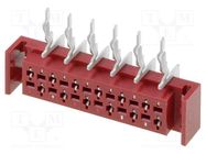 Wire-board; socket; female; PIN: 12; THT; on PCBs; 30V; 1A; -40÷105°C Amphenol Communications Solutions