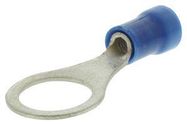 TERMINAL, RING TONGUE, 3/8IN, CRIMP BLUE