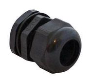 CABLE GLAND, NYLON, 19MM, BLACK