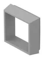 FRONT BEZEL 30 MM X 30 MM GREY PLASTIC