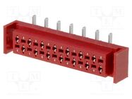 Wire-board; socket; female; PIN: 14; SMT; on PCBs; 30V; 1A; -40÷105°C AMPHENOL COMMUNICATIONS SOLUTIONS