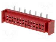 Connector: wire-board; socket; female; PIN: 14; 30V; 1A; vertical AMPHENOL COMMUNICATIONS SOLUTIONS