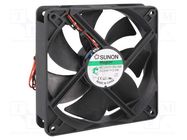 Fan: DC; axial; 24VDC; 120x120x25mm; 127.42m3/h; 34dBA; Vapo; 24AWG SUNON