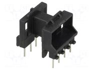 Coil former: with pins; No.of term: 8; Poles number: 1; THT; 2x4 FERYSTER