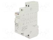 Relay: installation; bistable,impulse; NO x2; Ucoil: 230VAC; 20.26 FINDER