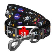 Waudog nylon dog leash, "NASA" pattern, 25 mm wide, 152-183 cm long, Waudog