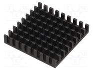 Heatsink: extruded; black; L: 33mm; W: 33mm; H: 6mm; aluminium FISCHER ELEKTRONIK