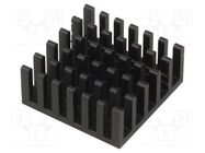 Heatsink: extruded; black; L: 23mm; W: 23mm; H: 10mm; aluminium FISCHER ELEKTRONIK