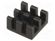 Heatsink: extruded; black; L: 11mm; W: 11mm; H: 6mm; aluminium FISCHER ELEKTRONIK