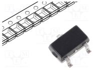 Diode: Zener; 0.2W; 12V; SMD; reel,tape; SOT323; single diode DIODES INCORPORATED