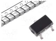 Transistor: NPN; bipolar; BRT; 50V; 100mA; 330mW; SOT323; R1: 10kΩ DIODES INCORPORATED