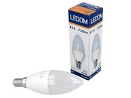 LED bulb E14 230V 8W 720lm C37 candle shape warm white 3000K, LEDOM