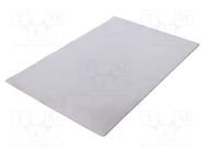 Heat transfer pad: gel; L: 300mm; W: 200mm; Thk: 3mm; 4.5W/mK; glued FISCHER ELEKTRONIK