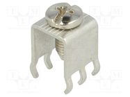 Terminal: screw terminal; THT,screw terminal; silver; Thread: M5 