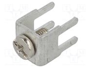 Terminal: screw terminal; THT,screw terminal; silver; 7.5x5mm KEYSTONE