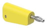 BANANA TEST CONN, PLUG, 19A, YELLOW, CBL