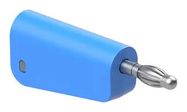BANANA TEST CONN, PLUG, 32A, BLUE, CABLE