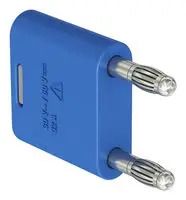 BANANA TEST CONN, PLUG, 32A, BLUE, CABLE