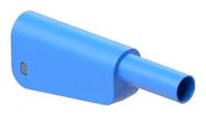 BANANA TEST CONN, PLUG, 19A, BLUE, CABLE