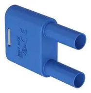 BANANA TEST CONN, PLUG, 32A, BLUE, CABLE