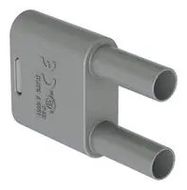 BANANA TEST CONN, PLUG, 32A, GREY, CABLE